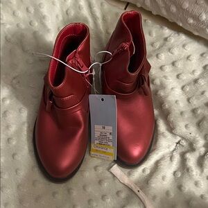 Cat & Jack Red Kids Dress Shoes